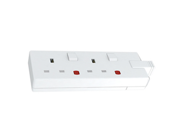 2G, 13Amp Switched Extension Socket with Neon