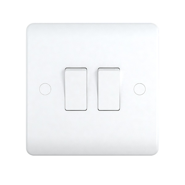 2 Gang 2w Switch Plate