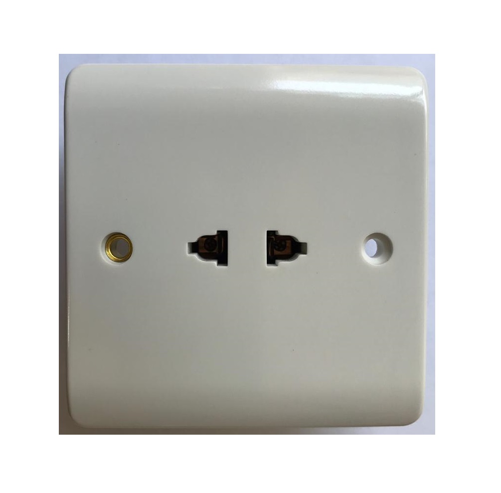 16 Amp 2 Pin Socket Wh-V