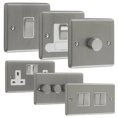 Satin Chrome Metal Switch Range